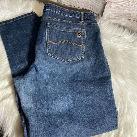 Michael Kors Straight Leg High Waist Jeans Sz 14 - Picture 2 of 13